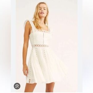 FREE PEOPLE Verona Dress White Small